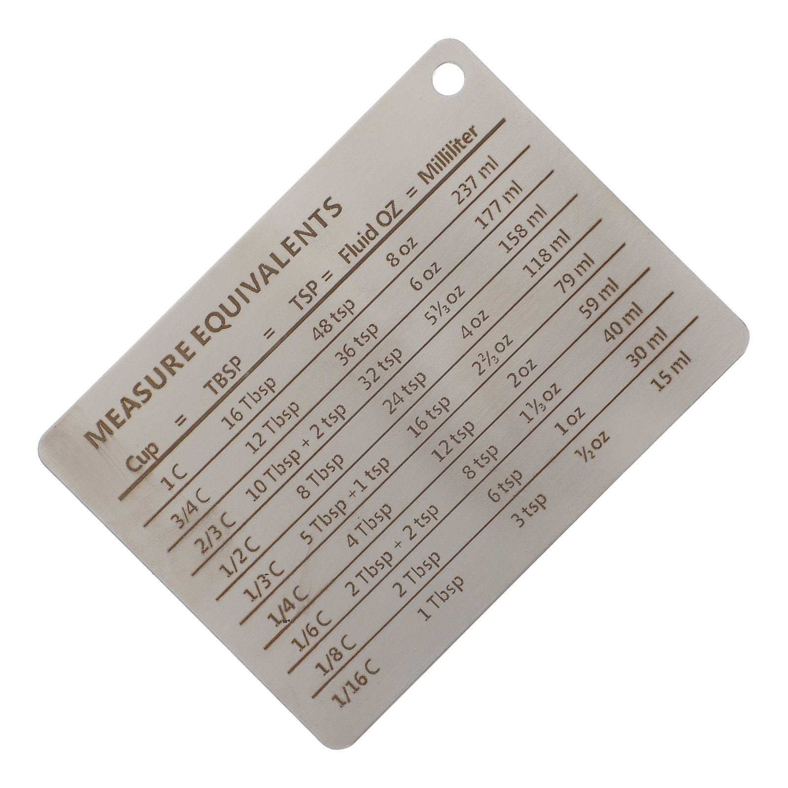Kitchen Baking Conversion Chart - Stainless Steel Baking Conversion Chart Magnetic