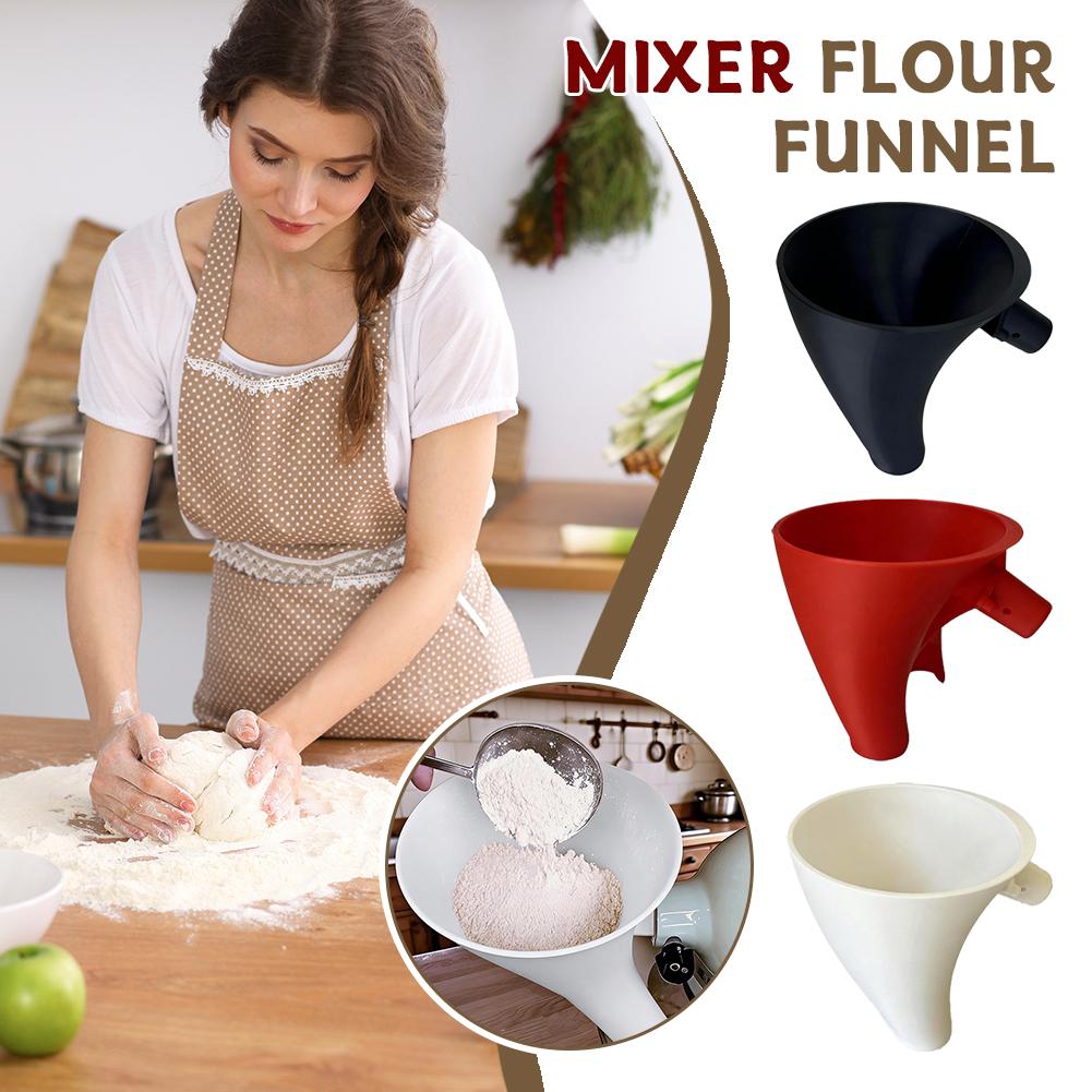 Kitchen Aid Baking Mixer - Flour Funnel Improves Baking Efficiency KitchenAid