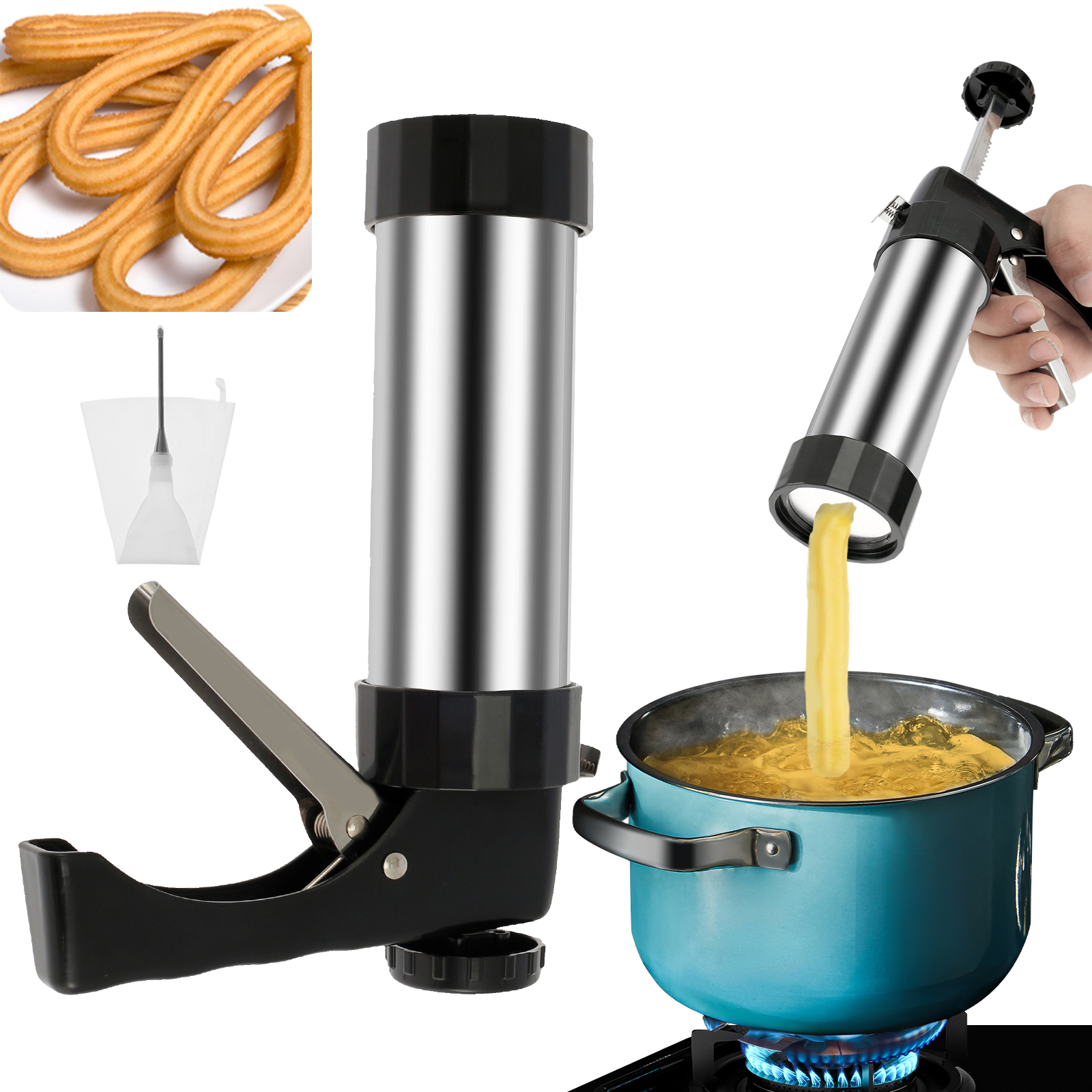 Kitchen Baking Machine - Churrera Churro Maker Machine Stainless Steel