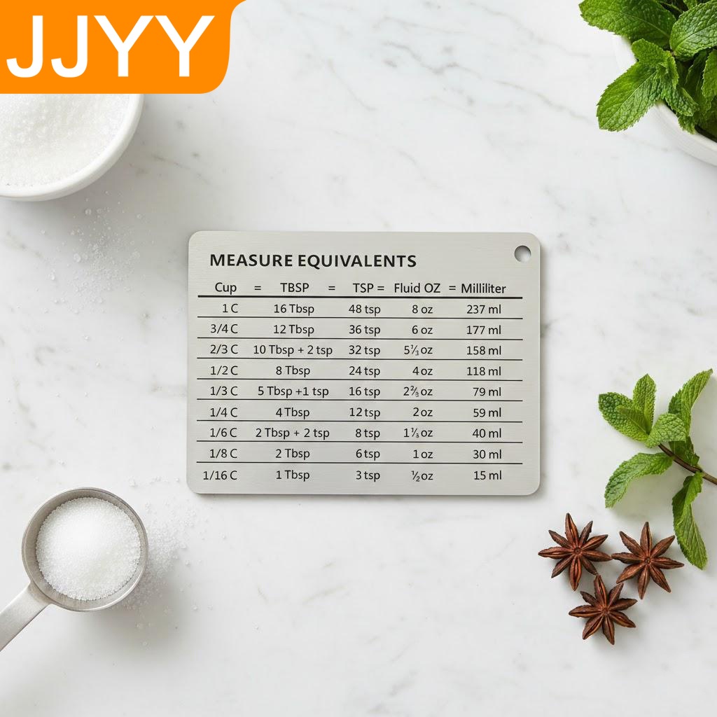 Kitchen Baking Conversion Chart - Stainless Steel Kitchen Scale Baking Conversion