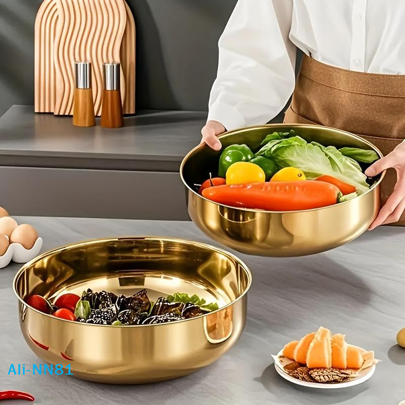 Kitchen Baking Bowls - 【N】Stainless Steel Mixing Bowl With Lid