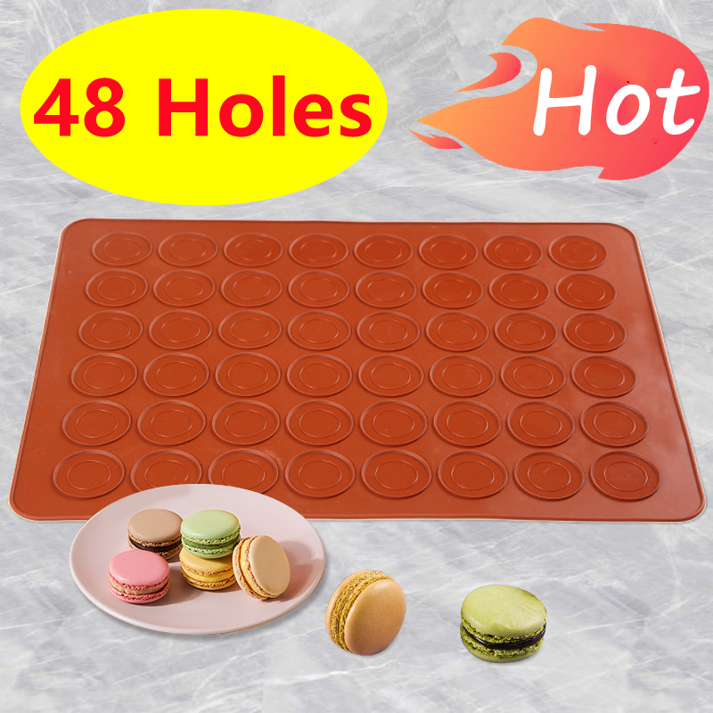 Super Kitchen Baking Mat - 48/30 Holes Non-Stick Silicone Macaron Macaroon