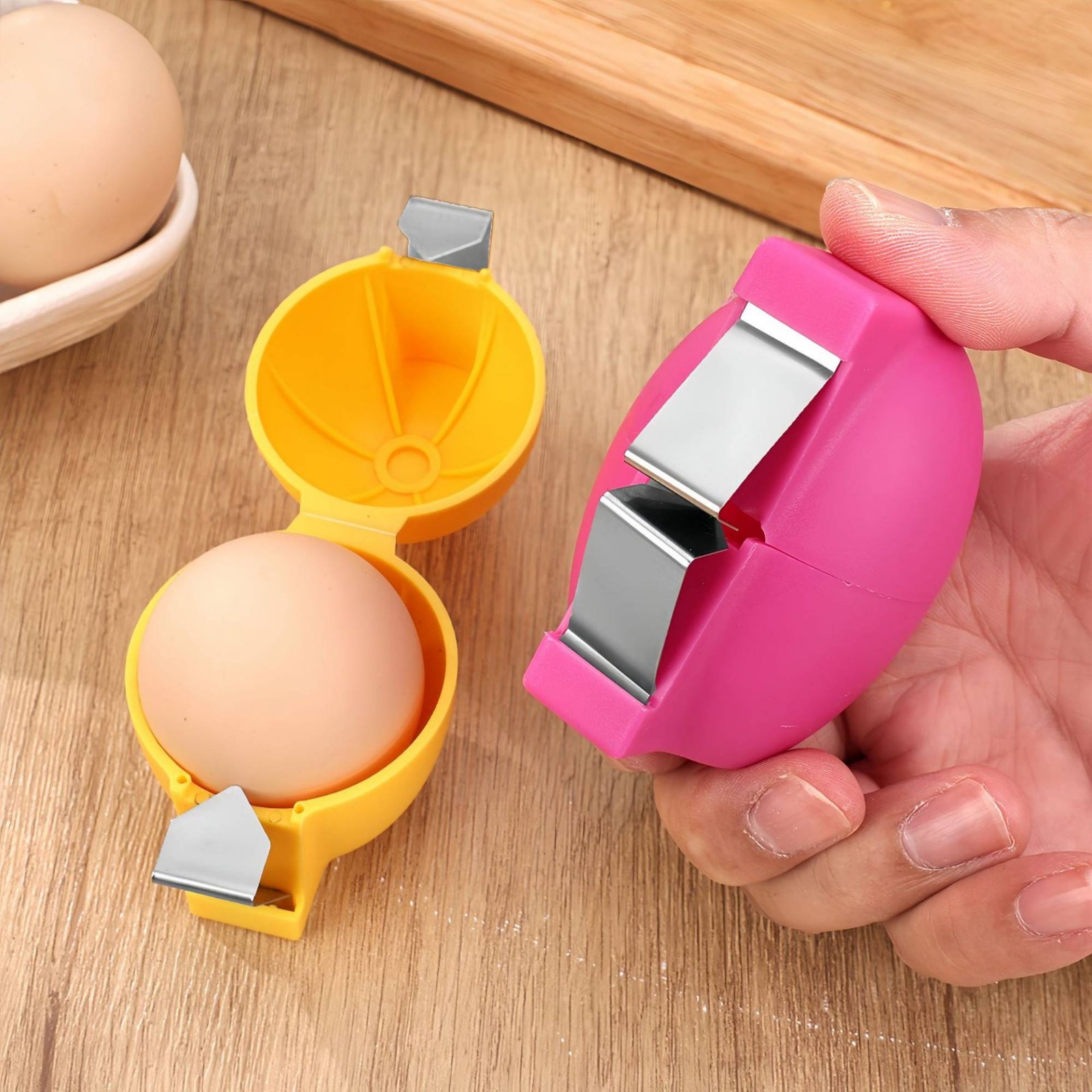 Kitchen Baking Mess - Hen Fruit Shell Opener No Mess
