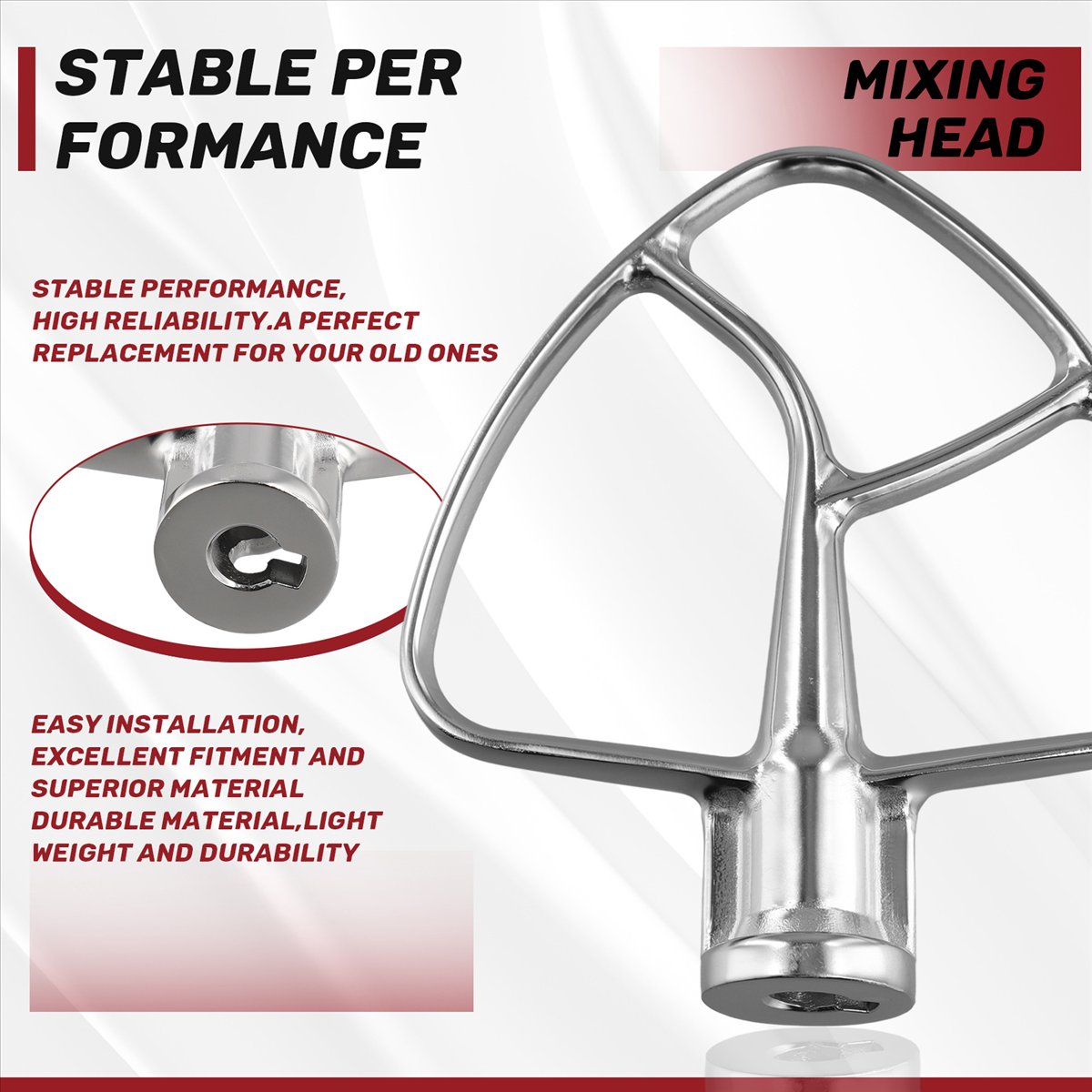 Kitchen Aid Baking Mixer - Hot A60T Stainless Steel Flat Beater