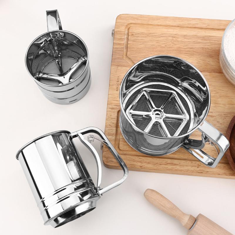 Stainless Steel Flour Sieve Cu - مراجعة Baking Powder Kitchen وسعره