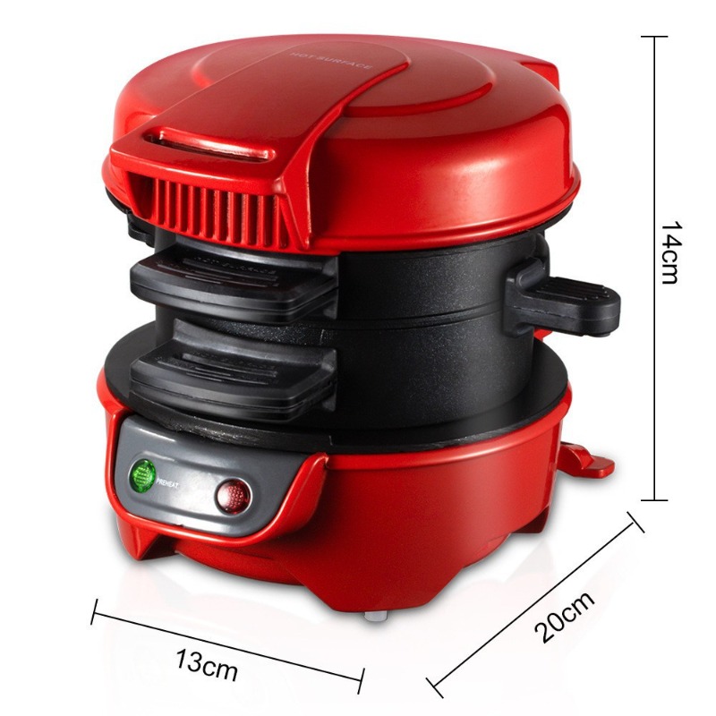 220V 110V Mini Electric Burger - مراجعة Kitchen Baking Machine وسعره
