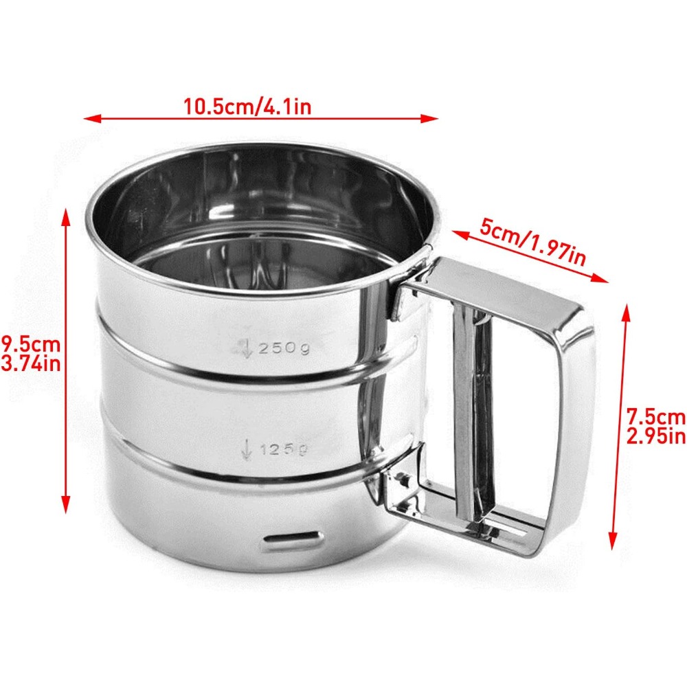 Flour Sieve, Coffee Powder Sie - مراجعة Baking Powder Kitchen وسعره