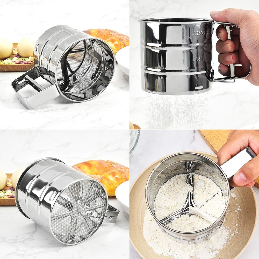 Flour Sieve, Coffee Powder Sie - مراجعة Baking Powder Kitchen وسعره