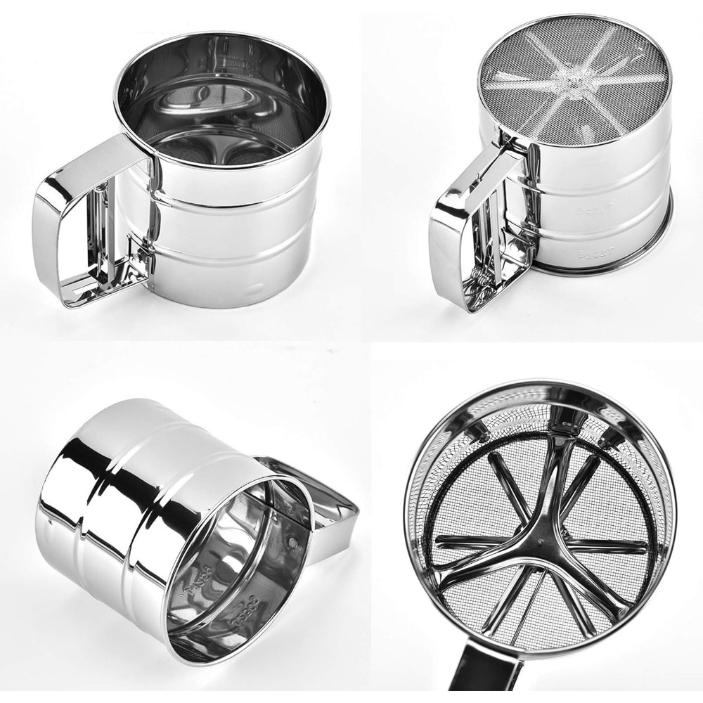 Flour Sieve, Coffee Powder Sie - مراجعة Baking Powder Kitchen وسعره