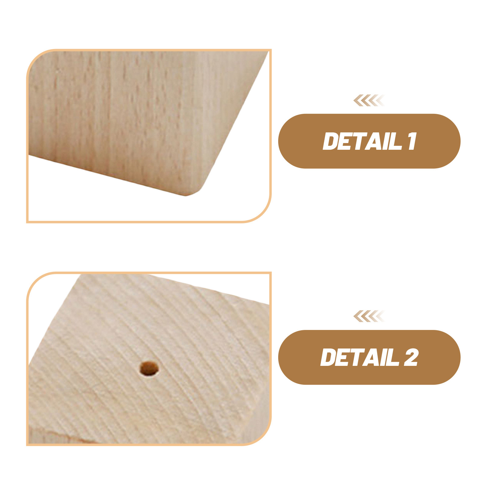 2Pcs Wooden Flower Nail Bases  - مراجعة Kitchen Baking Decor وسعره