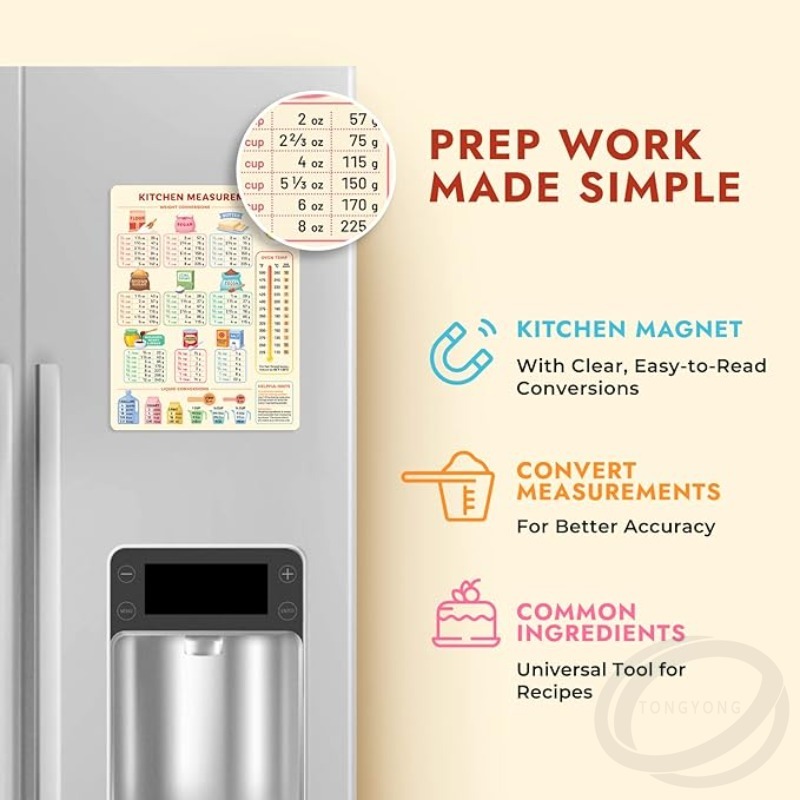 Kitchen Conversion Chart Magne - مراجعة Kitchen Baking Conversion Chart وسعره