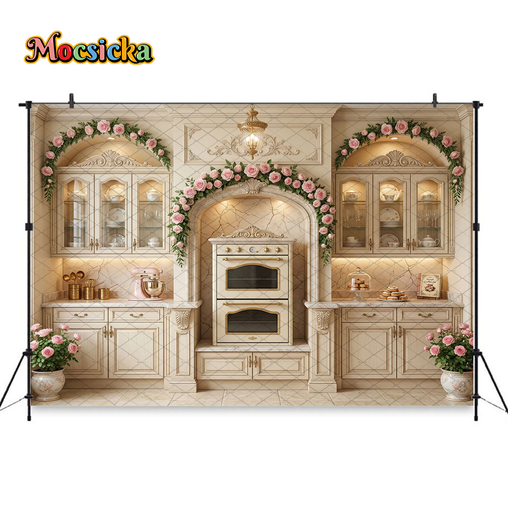 Mocsicka Backdrop Photography  - مراجعة Kitchen Baking Photoshoot وسعره