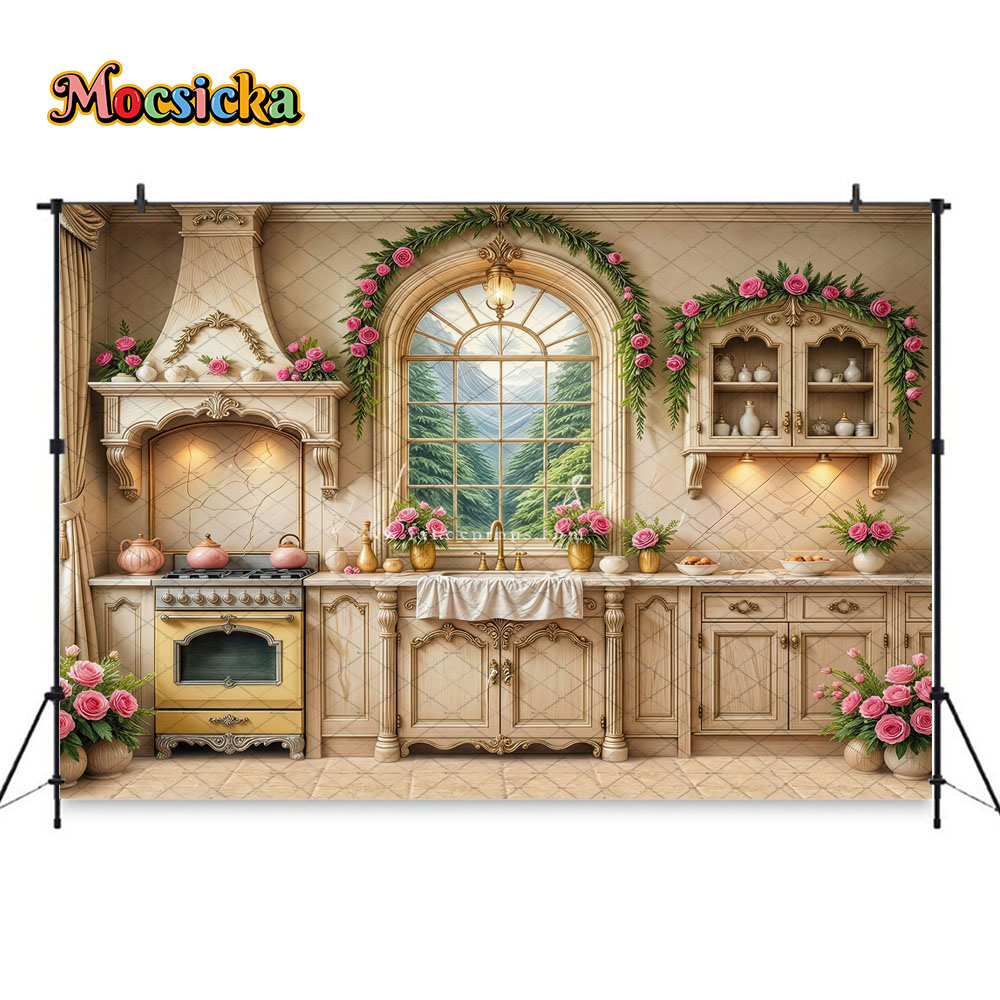 Mocsicka Backdrop Photography  - مراجعة Kitchen Baking Photoshoot وسعره