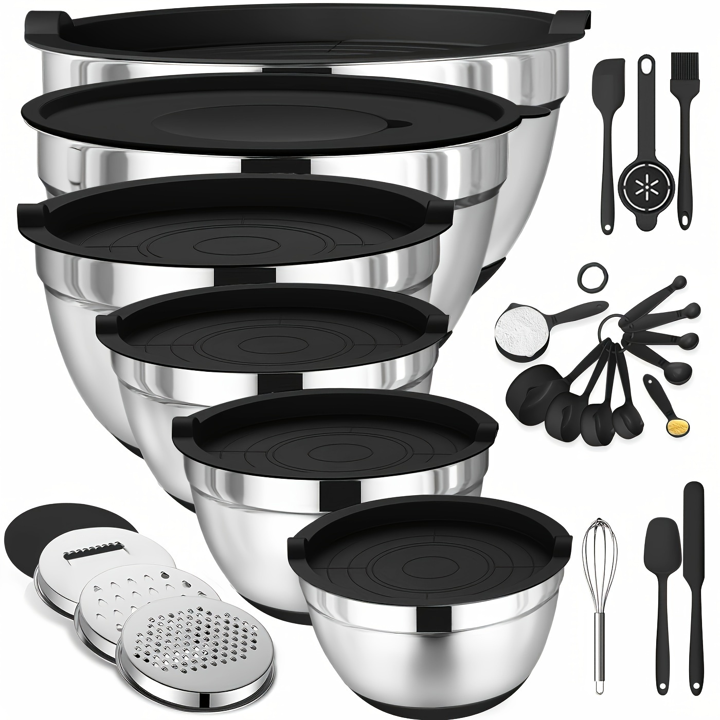 Set of Mixing Bowls Made of St - مراجعة Kitchen Baking Bowls وسعره