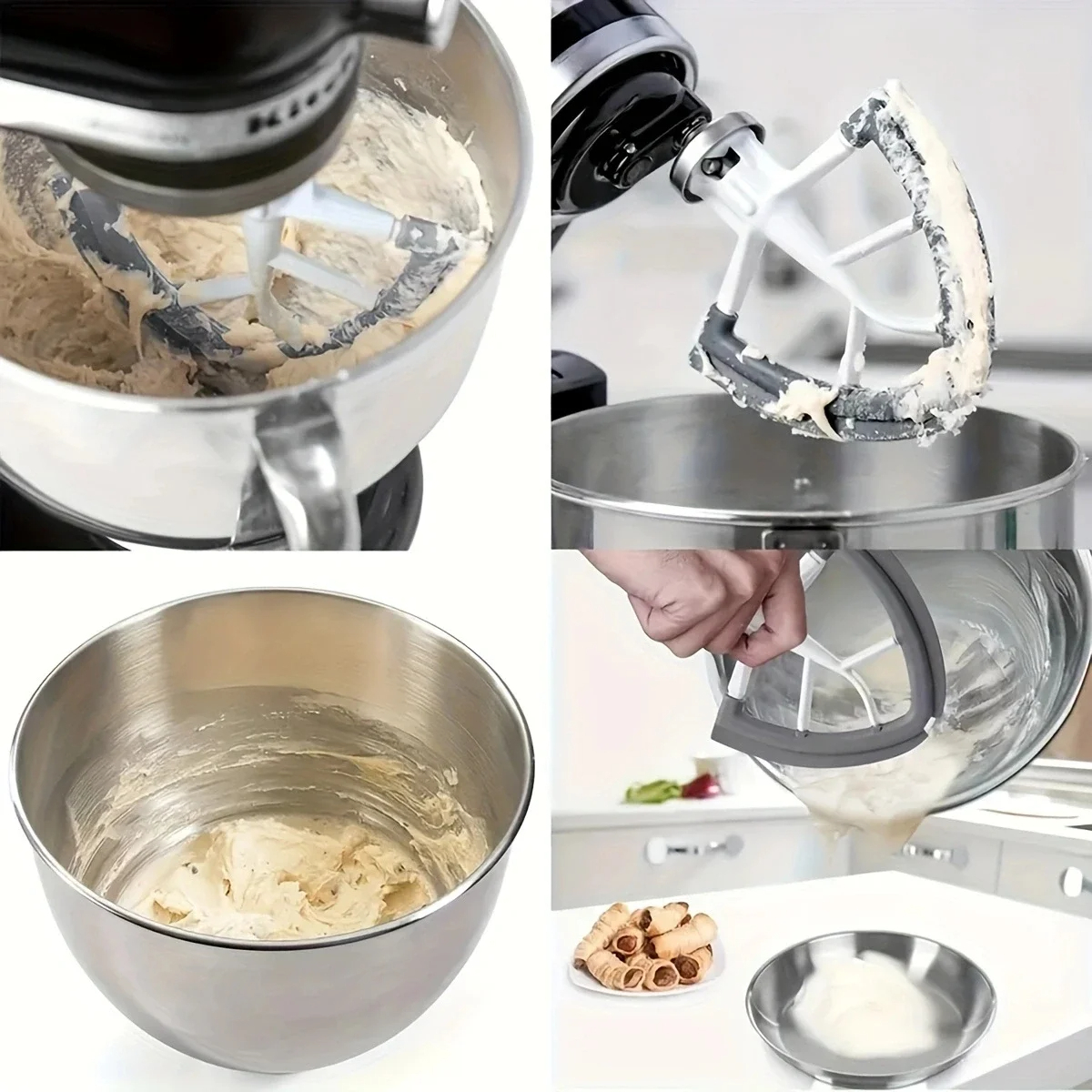 4.5-5 inch silicone accessorie - مراجعة Kitchen Aid Baking Mixer وسعره