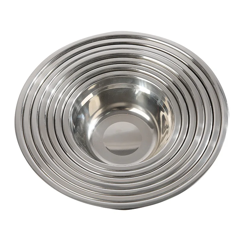 Stainless Steel Round Thicken  - مراجعة Kitchen Baking Bowls وسعره