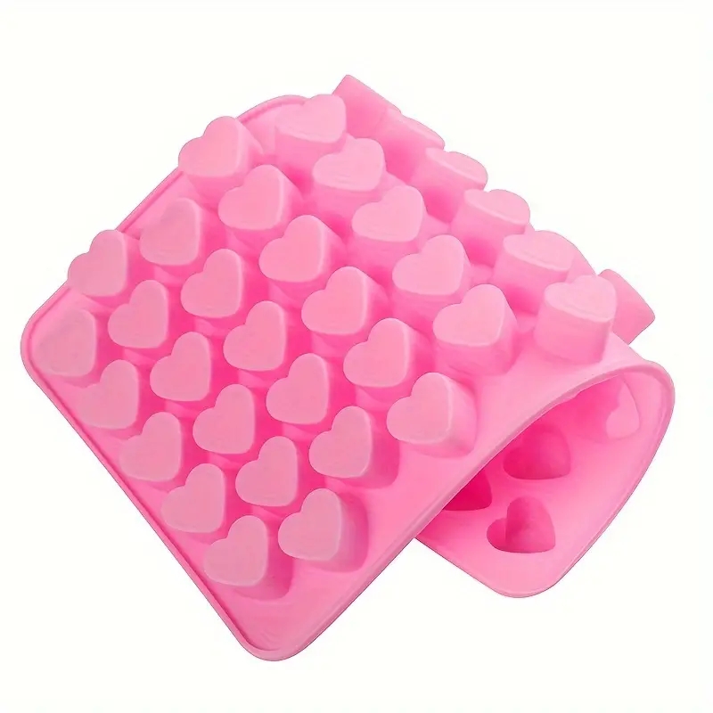 55 Mini Heart Shapes Silicone  - مراجعة Kitchen Baking Decor وسعره