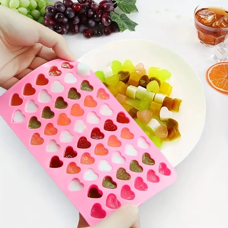 55 Mini Heart Shapes Silicone  - مراجعة Kitchen Baking Decor وسعره