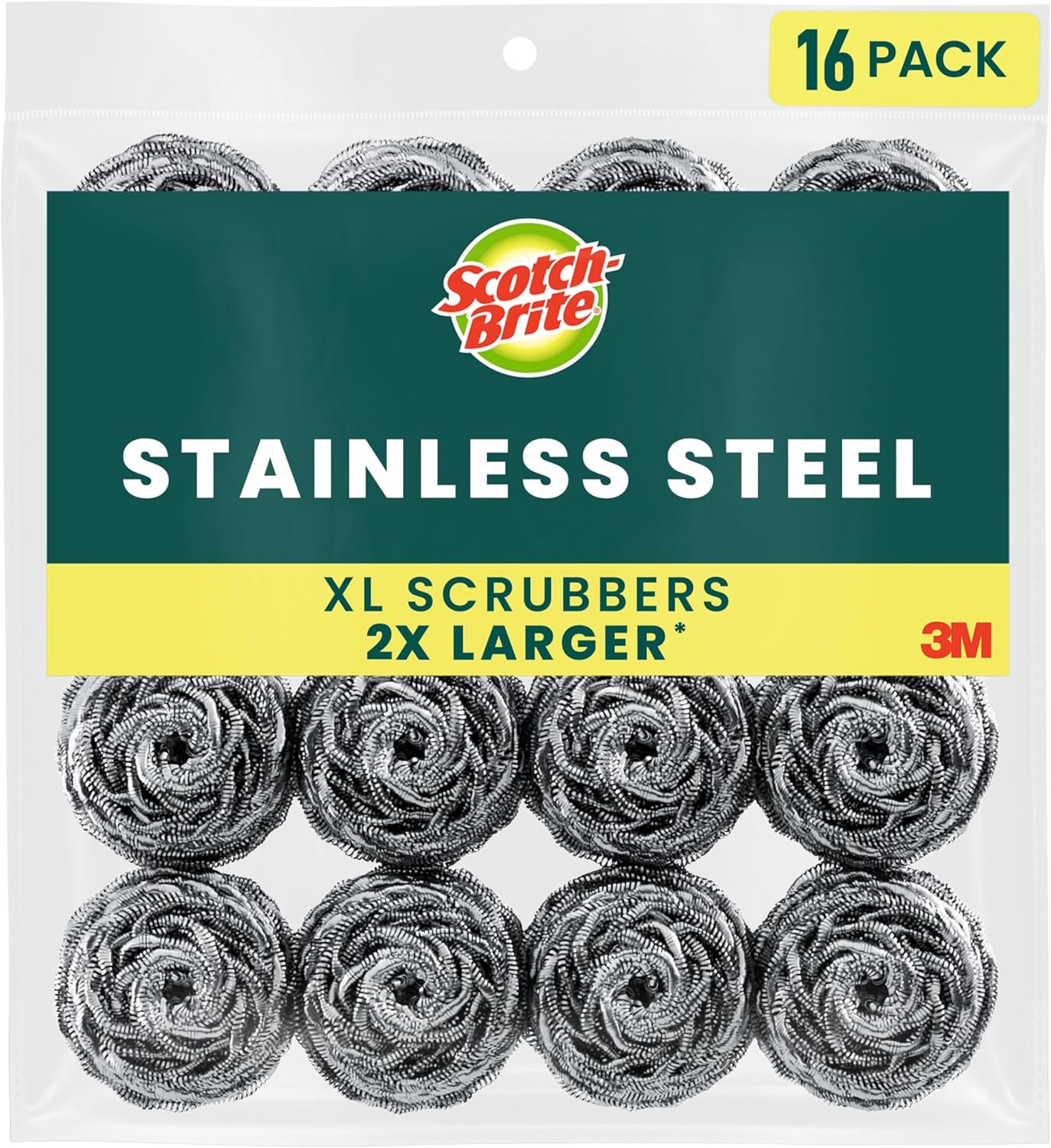 16-Pack Stainless Steel Scouri - مراجعة Kitchen Baking Mess وسعره