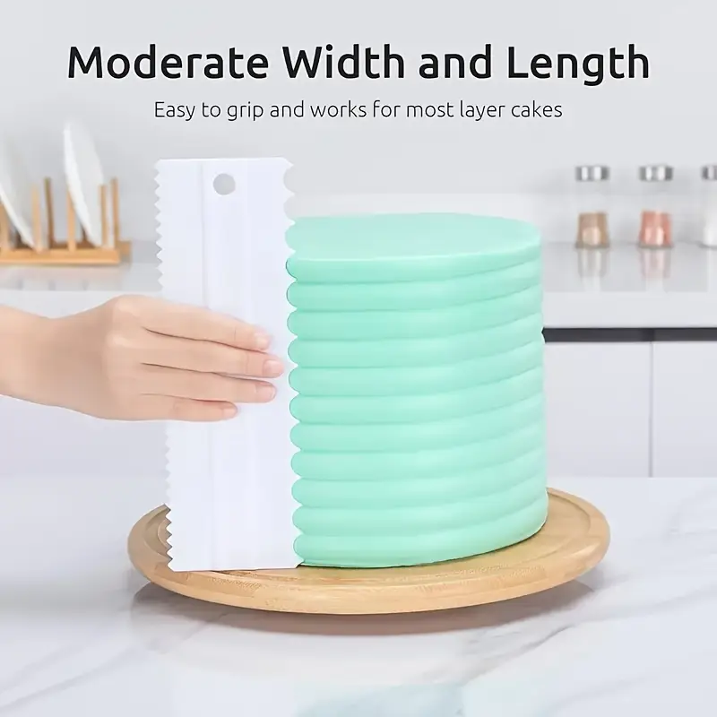 4Pcs Cake Scraper Set - Icing  - مراجعة Fondant Smoother Set وسعره