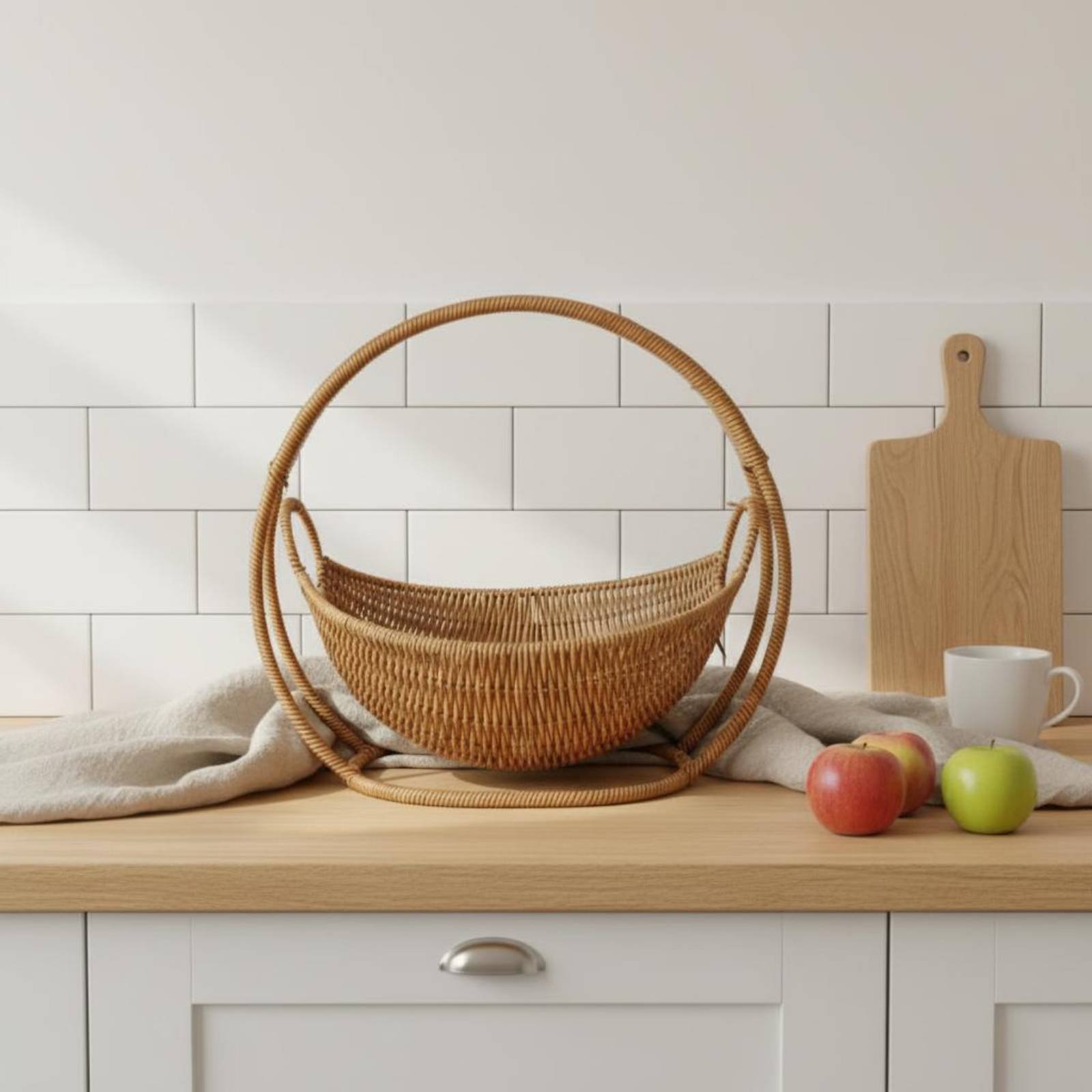 Cradle Design Bread Basket Han - مراجعة Kitchen Baking Decor وسعره