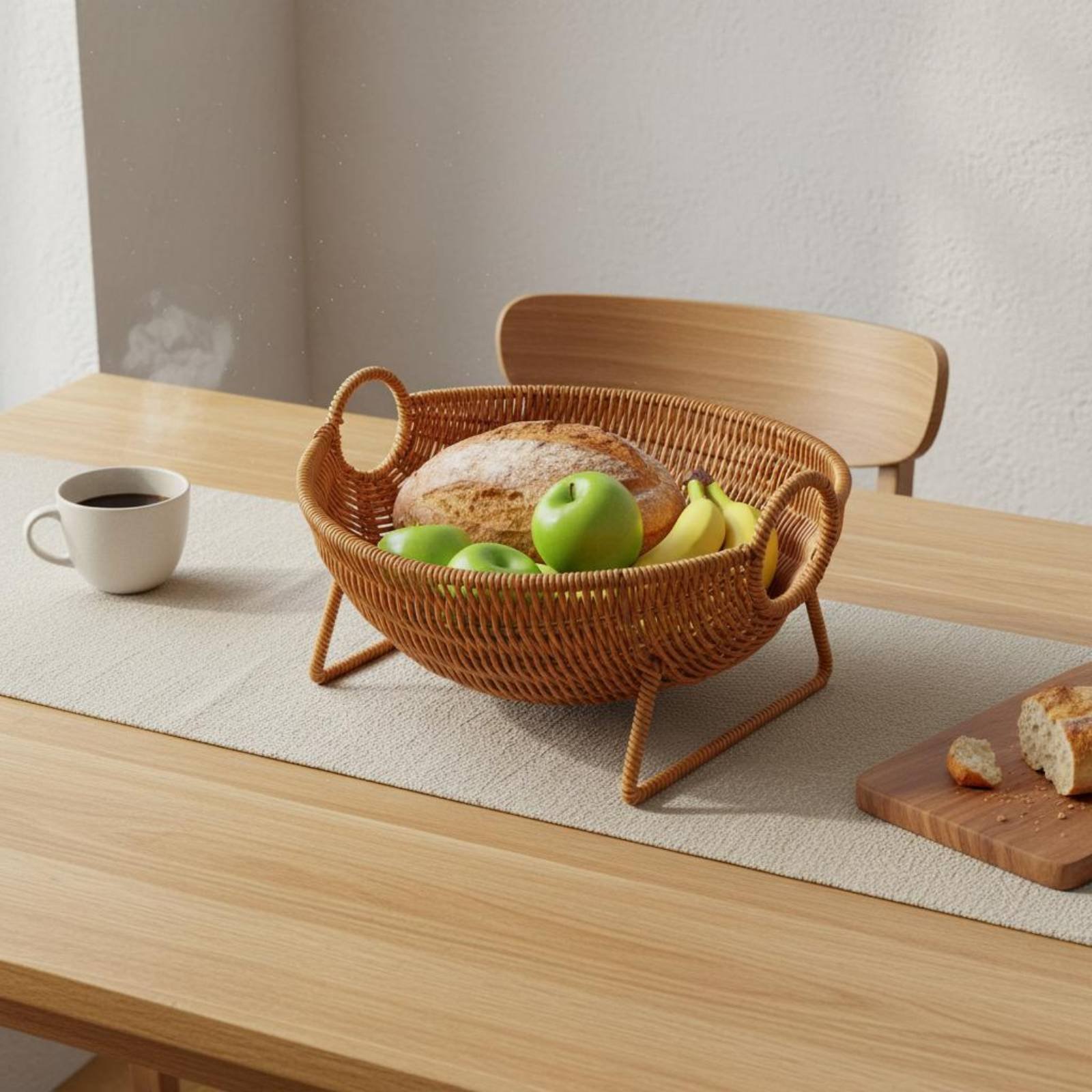 Cradle Design Bread Basket Han - مراجعة Kitchen Baking Decor وسعره