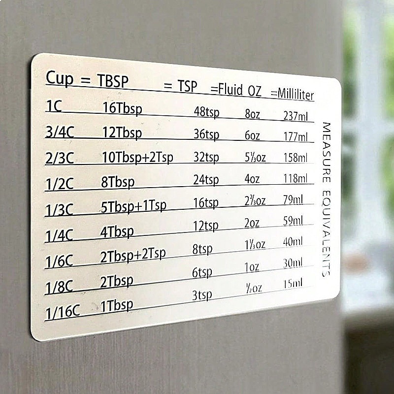 Kitchen Baking Magnetic Measur - مراجعة Kitchen Baking Conversion Chart وسعره
