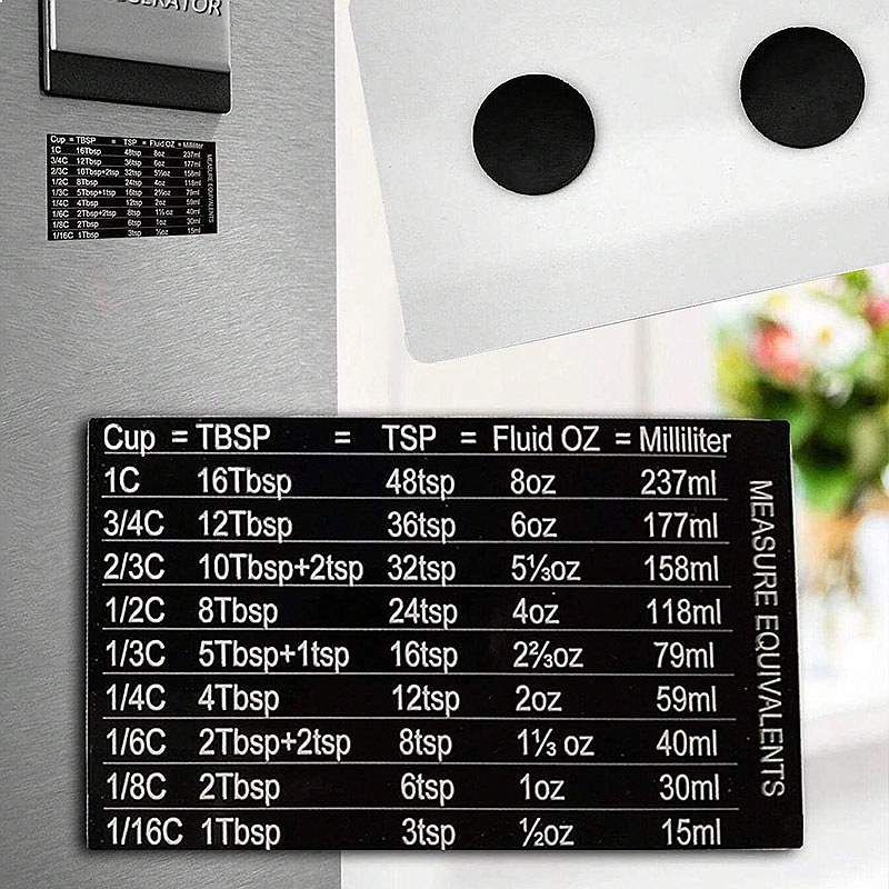 Kitchen Baking Magnetic Measur - مراجعة Kitchen Baking Conversion Chart وسعره