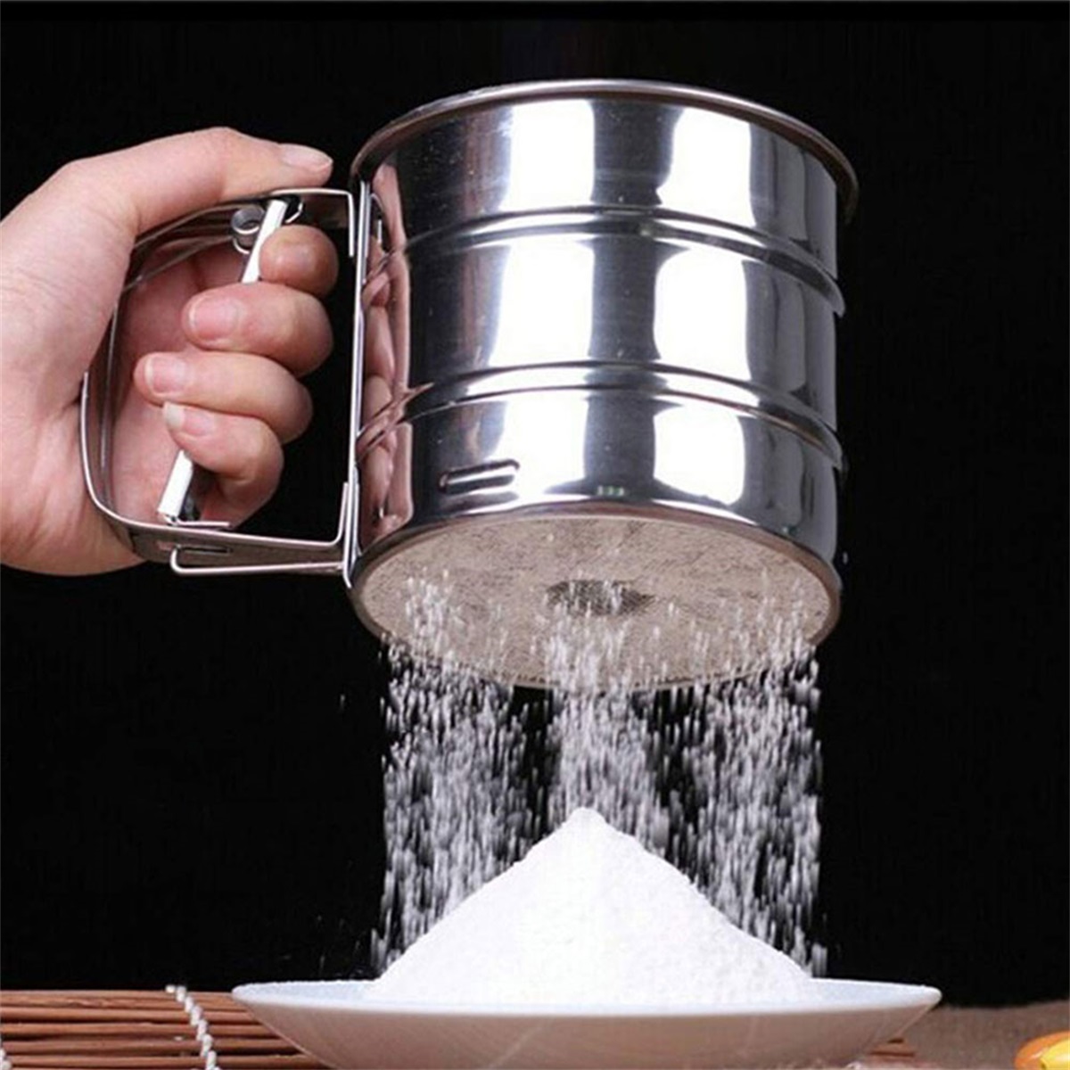 Sifter Strainer Stainless Stee - مراجعة Baking Powder Kitchen وسعره