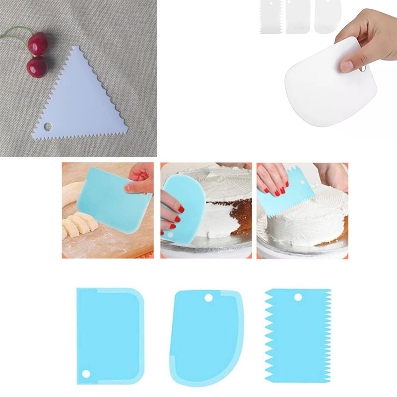 Plastic Cake Scraper Set Bakin - مراجعة Fondant Smoother Set وسعره