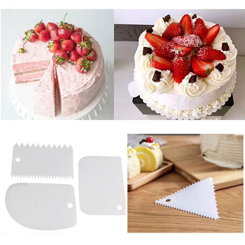 Plastic Cake Scraper Set Bakin - مراجعة Fondant Smoother Set وسعره