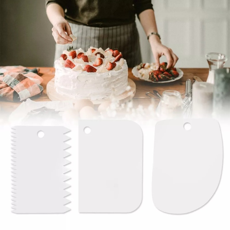 Plastic Cake Scraper Set Bakin - مراجعة Fondant Smoother Set وسعره