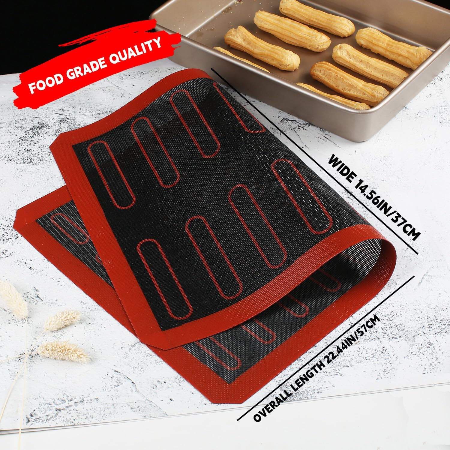 Silicone Baking Oven Mat for E - مراجعة Super Kitchen Baking Mat وسعره
