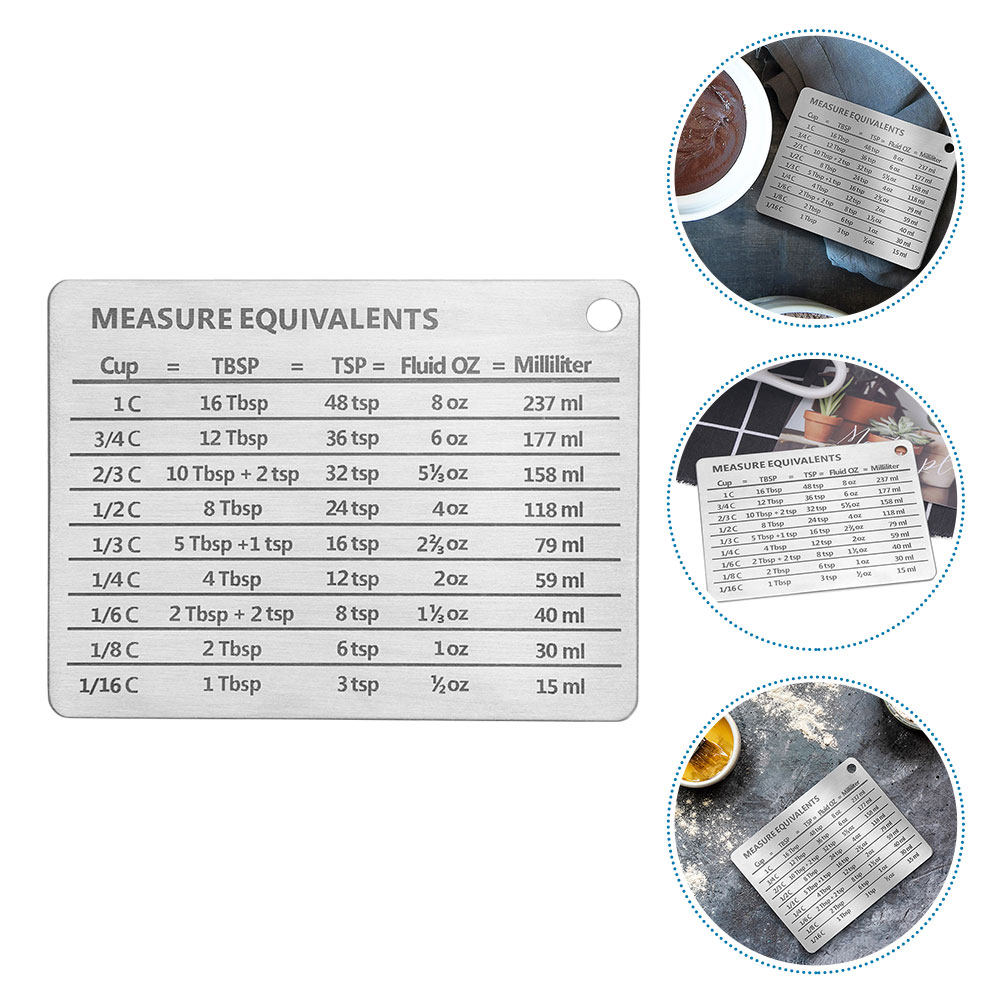 Stainless Steel Baking Convers - مراجعة Kitchen Baking Conversion Chart وسعره