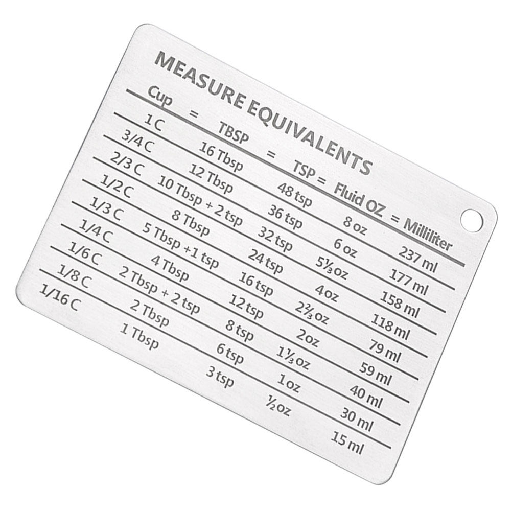 Stainless Steel Baking Convers - مراجعة Kitchen Baking Conversion Chart وسعره
