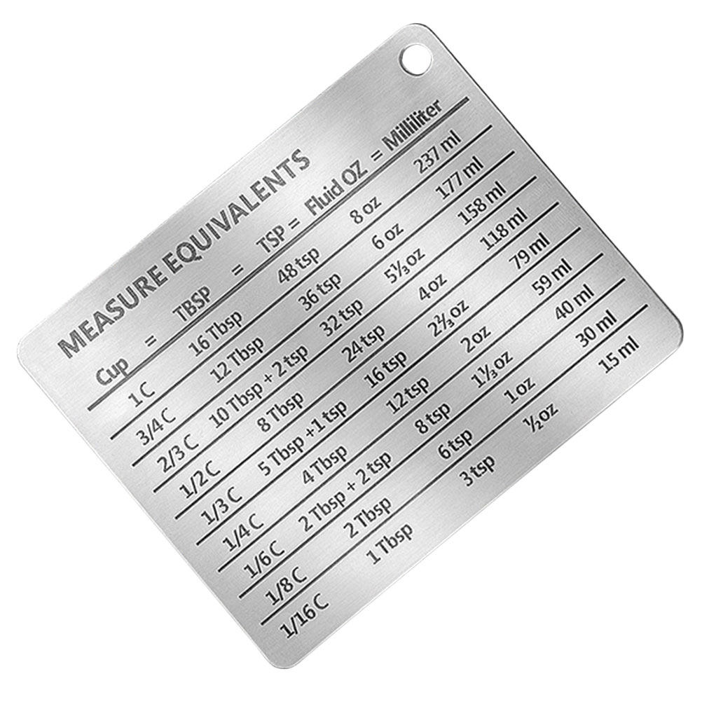 Stainless Steel Baking Convers - مراجعة Kitchen Baking Conversion Chart وسعره