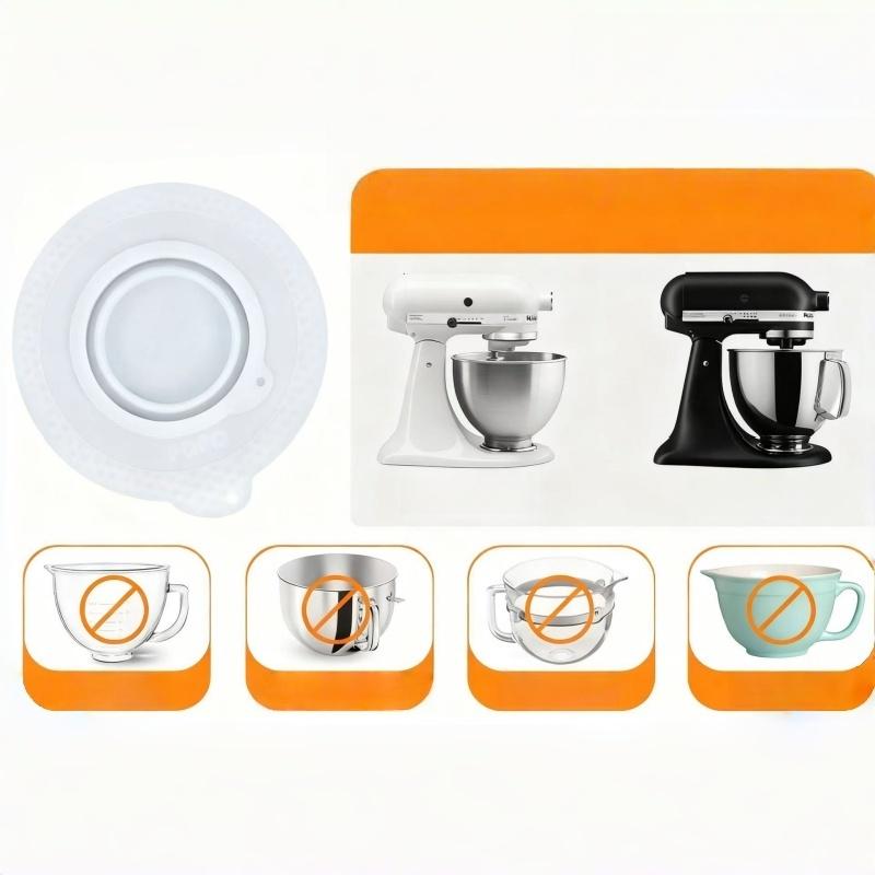 1Pcs DIY Silicone Mixers Bowl  - مراجعة Kitchen Aid Baking Mixer وسعره