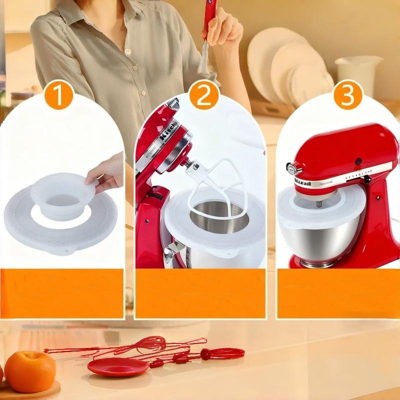 1Pcs DIY Silicone Mixers Bowl  - مراجعة Kitchen Aid Baking Mixer وسعره