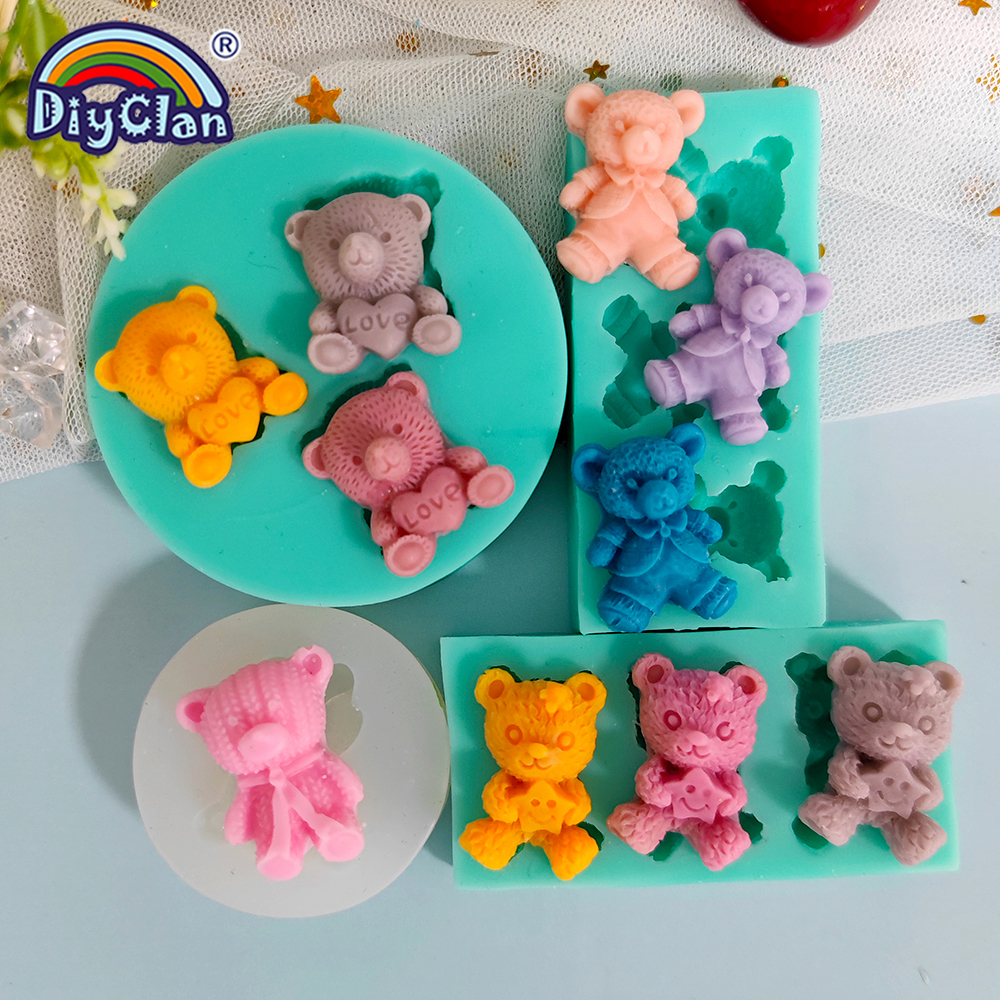 Cute Mini Bear Silicone Mold F - مراجعة Kitchen Baking Decor وسعره