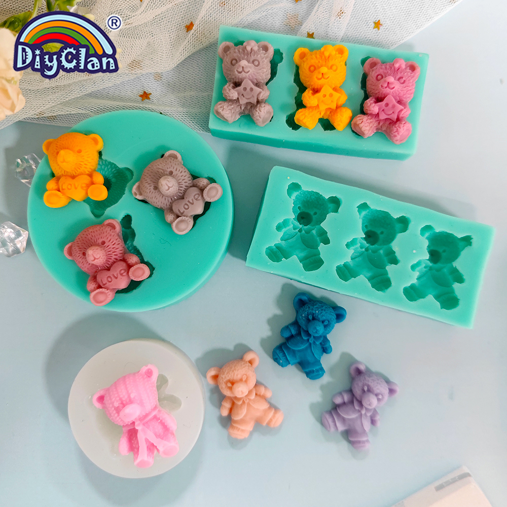 Cute Mini Bear Silicone Mold F - مراجعة Kitchen Baking Decor وسعره