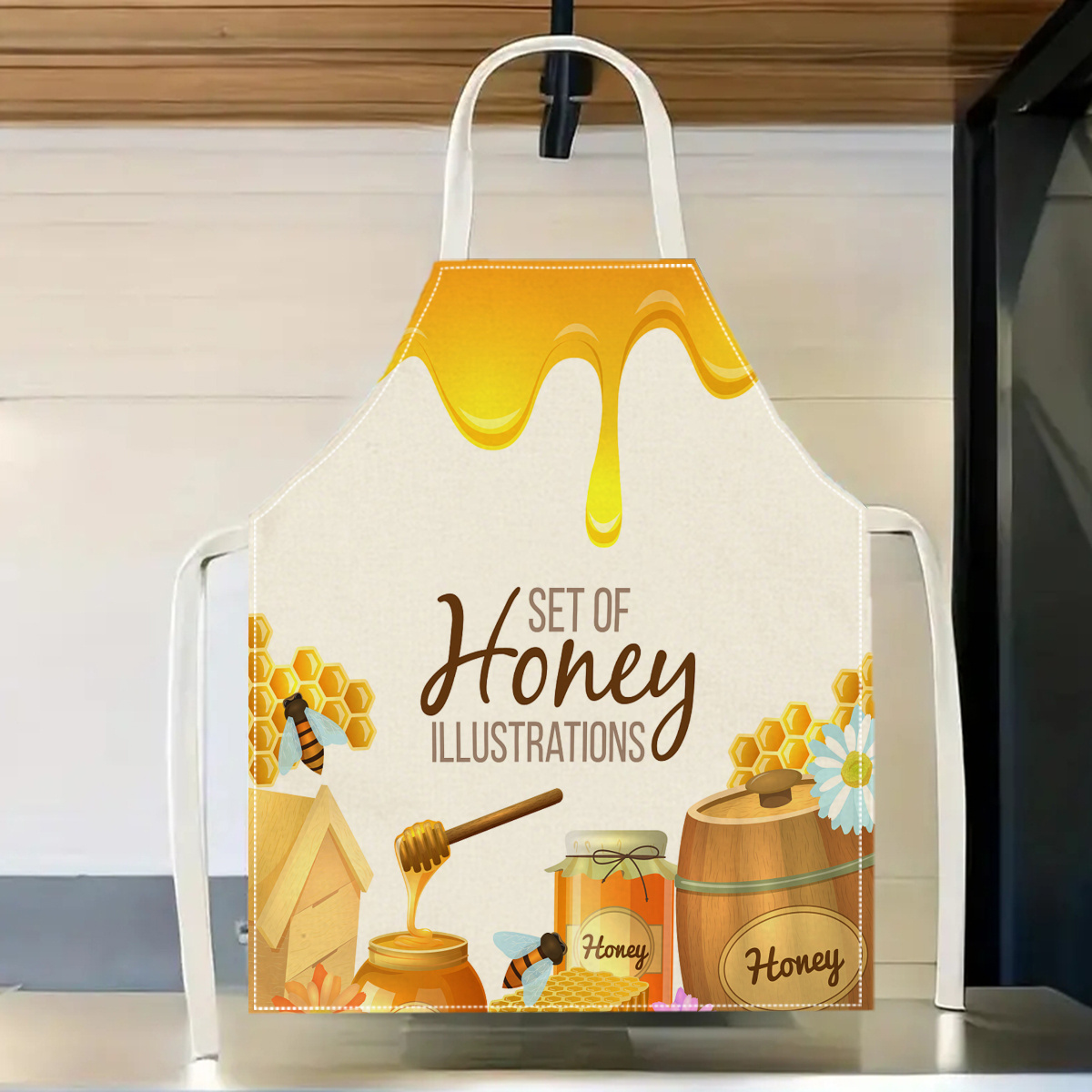 1pc Honey Bee Apron Sweet Kitc - مراجعة Kitchen Baking Area Ideas وسعره