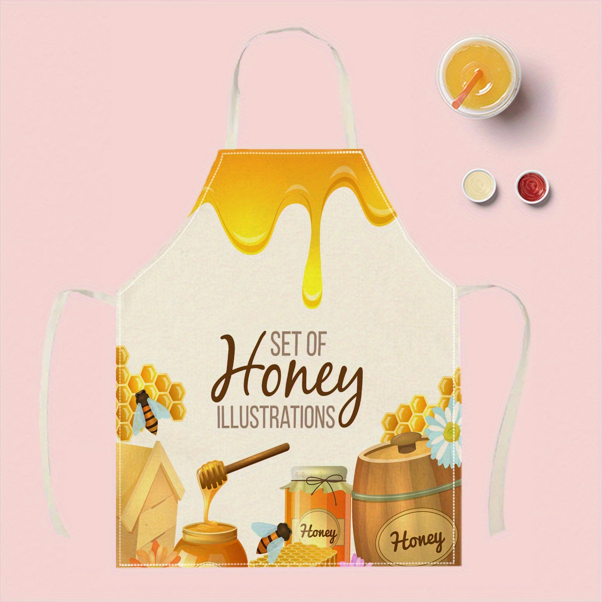 1pc Honey Bee Apron Sweet Kitc - مراجعة Kitchen Baking Area Ideas وسعره