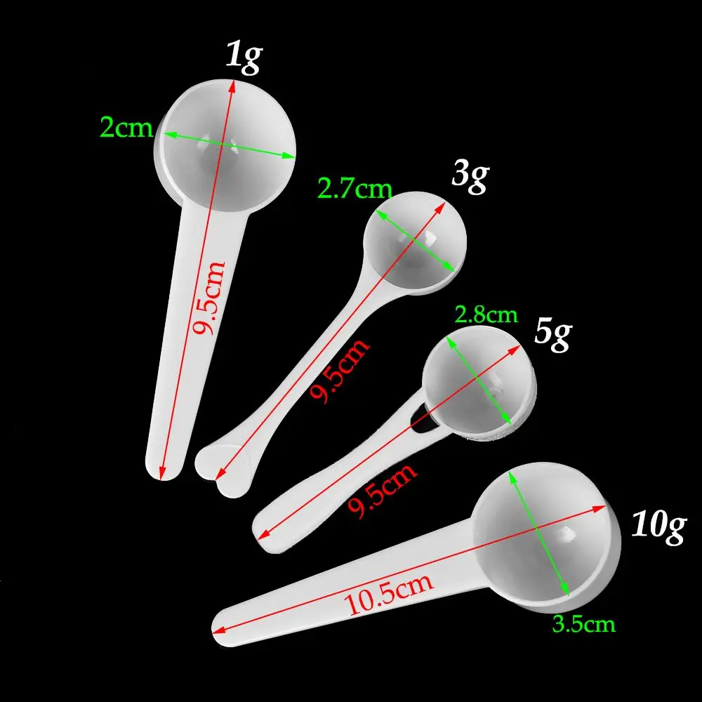 10PCS 1/3/5/10g Measuring Spoo - مراجعة Baking Powder Kitchen وسعره
