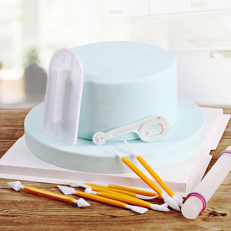 11pcs/set Baking Tools Cake Sc - مراجعة Fondant Smoother Set وسعره