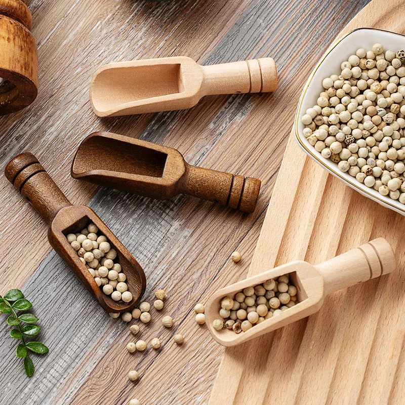 2/5PCS Wooden Coffee Scoop Set - مراجعة Baking Powder Kitchen وسعره