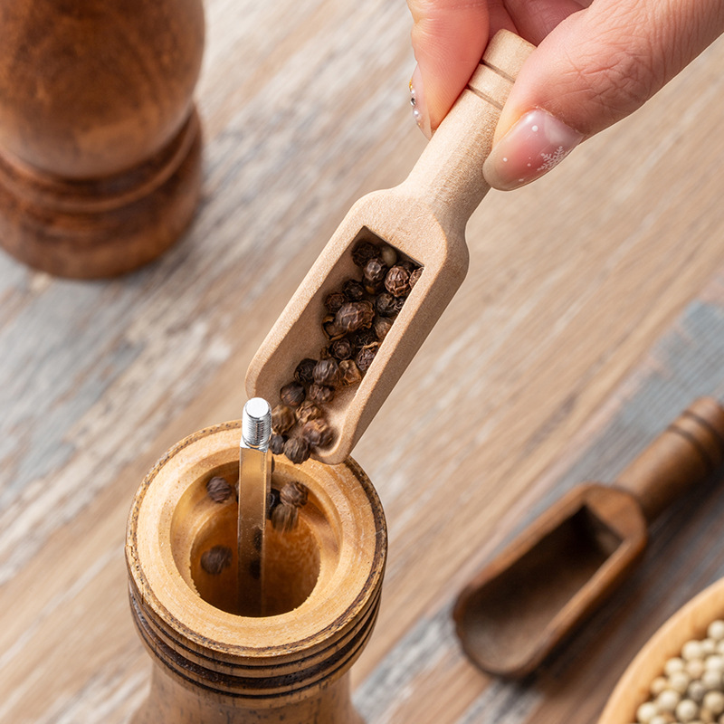 2/5PCS Wooden Coffee Scoop Set - مراجعة Baking Powder Kitchen وسعره