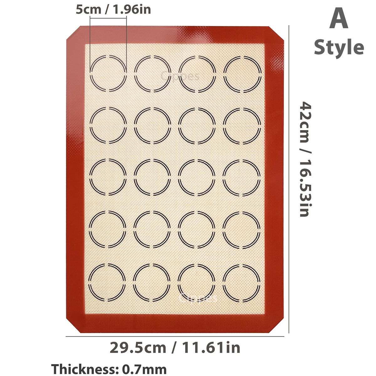 1PC Silicone Baking Mat for Ma - مراجعة Super Kitchen Baking Mat وسعره