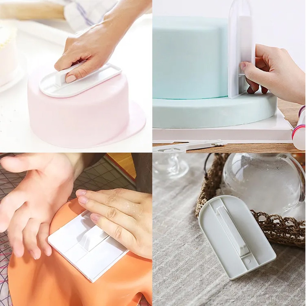 Plastic Cake Smoother DIY Fond - مراجعة Fondant Smoother Set وسعره