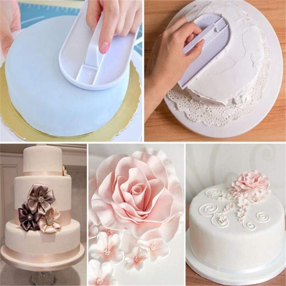 Plastic Cake Smoother DIY Fond - مراجعة Fondant Smoother Set وسعره