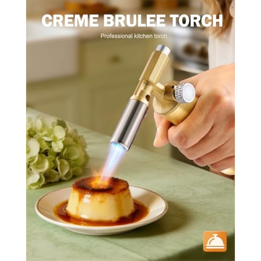 Copper Butane Torch Lighter, R - مراجعة Kitchen Baking Torch وسعره